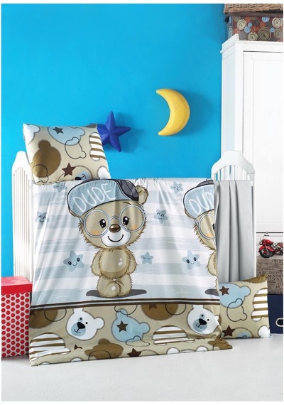 Komfort Home Bebek Uyku Seti %100 Pamuk / Bear
