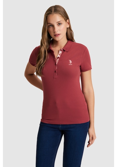 U.s. Polo Assn. Kadın Vişne Tişört Basic 50321798-vr223