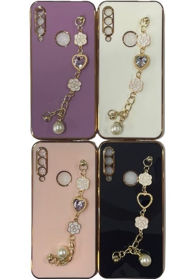 Honor 9x Tasli Zincirli Silikon Kilif