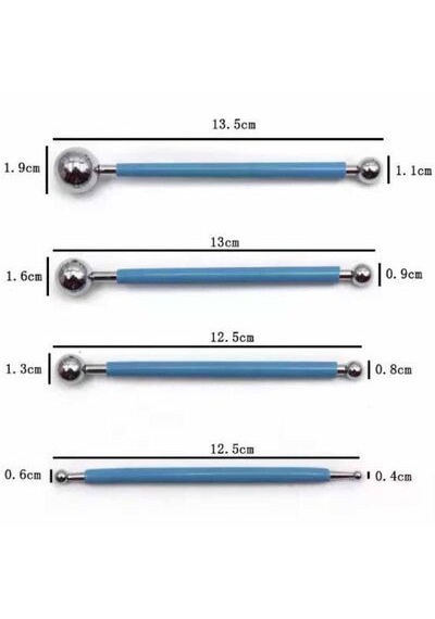 Epinox Profesyonel Metal Top Marzipan Seti Mrp-04 Mavi