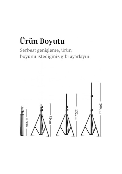 Smayling 2.1m Ayarlanabilir Tripod Telefon Standı 360 Dönebilen Başlık, Üstten Çekim & Dikey/yatay Kullanım, Katlanabilir Tasarım, Telefon Tutucu D Smayling 2.1m Ayarlanabilir Tripod Telefon Standı 360 Dönebilen Başlık, Üstten Çekim & Dikey/yatay Kullanım, Katlanabilir Tasarım, Telefon Tutucu D