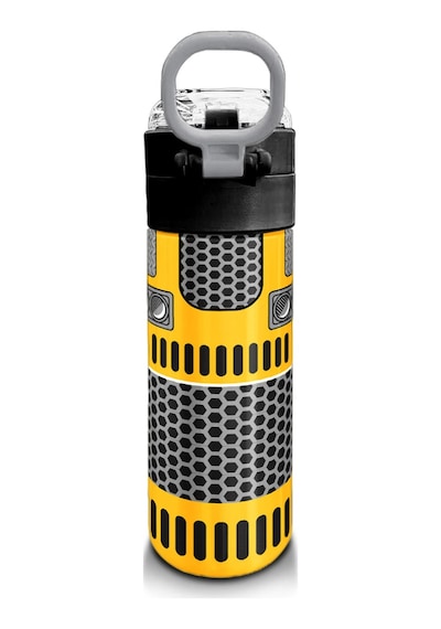 Coral High Kids Sarı Siyah Robot Desenli Pipetli Ve Direkt İçim Çelik Termos 500 Ml 31862 Sarı - Siyah