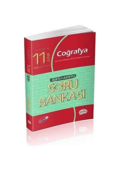 Editör 11. Sınıf Coğrafya Özetli Lezzetli Soru Bankası 2020-yeni