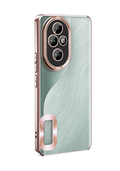 Honor 200 Uyumlu Kılıf Kamera Korumalı Logo Gösteren Zore Omega Kapak -115584 Mavi