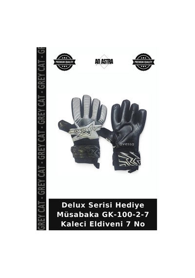 Delux Serisi Hediye Müsabaka Gk-100-2-7 Kaleci Eldiveni 7 No Çok Renkli