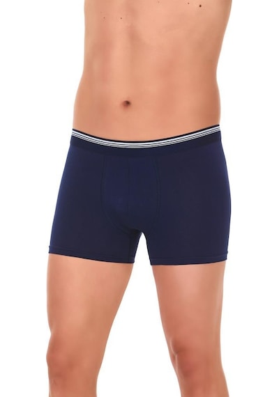 6 Adet Yıldız Erkek Likralı Formen Boxer Short Lacivert 368 Lacivert