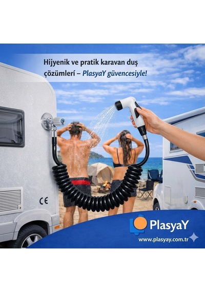 Plasyay Spiral Şattaf Bide Başlıklı Taharet Matik 1.5 Metre