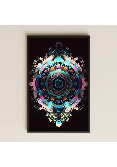 Uv Baskılı Mandala Pvc Tablo - Neon Rüyası