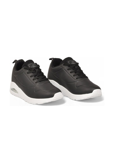 Bağcıklı Siyah-beyaz Unisex Yürüyüş Ve Spor Ayakkabı Sneaker 5101 Siyah - Beyaz