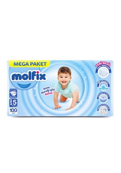 Molfix Kanal Teknolojisi Mega Paket 5 Beden Junior 100 Adet 11-18 KG