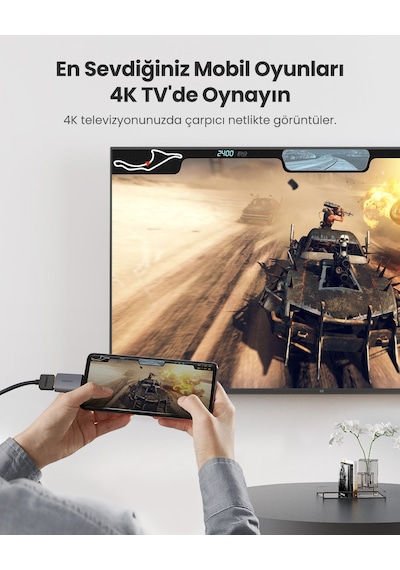 Ugreen Usb-c To Hdmı 4k 60hz Adaptör, Thunderbolt 3 Uyumlu, 70450
