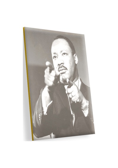 Cakasepetim Martin Luther King Siyah Beyaz Ahşap Mdf Tablo