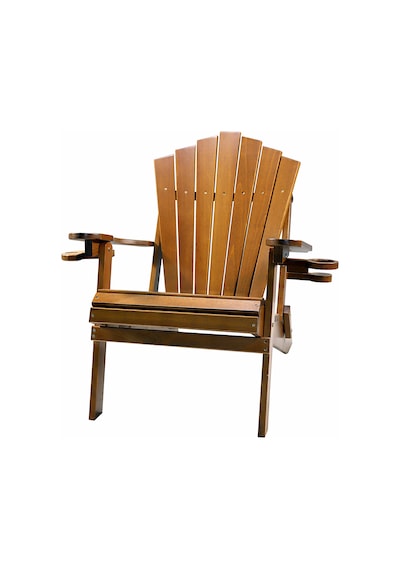Salda Adirondack Katlanır Ahşap Bahçe Sandalyesi Ceviz