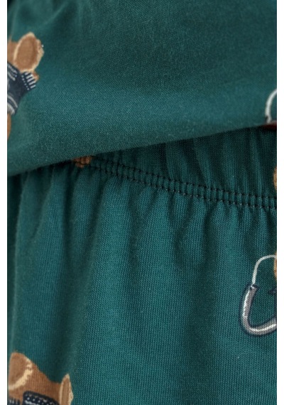 Rolypoly Anne Kız Winter Bear Yeşil Gömlek Pijama Takımı Rp3919-a-v1 Rp3919-a-v1