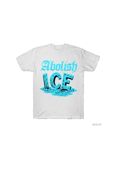 Flood Of Style Abolısh Ice T-shirt Erkekler Kadınlar Için % 100% Pamuklu T Shirt Kısa Kollu Üstler J112 Beyaz