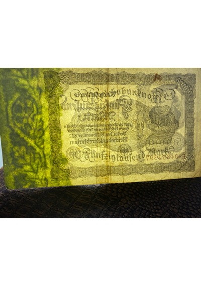 Almanya İmparatorluğu 50000 Mark Reichsbanknote Deutsches Reich 1908 Temiz - T Fine F