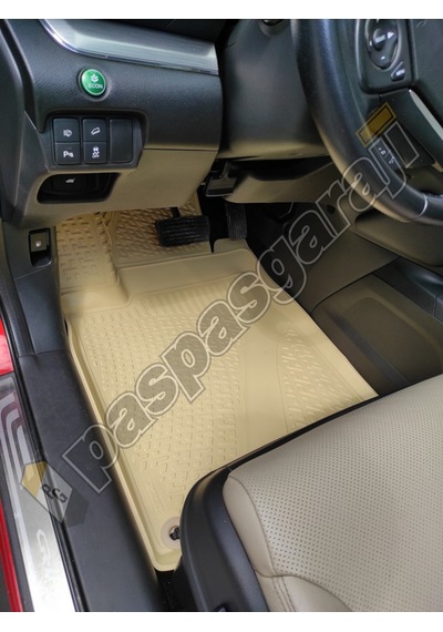 Honda Cr-V 2012-2018 Arası Bej 3D Havuzlu Paspas
