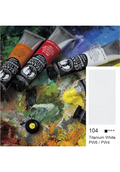 Bigpoint Cezanne Extra Fine Yağlı Boya 45 Ml Titanium White 104 6'lı Kutu