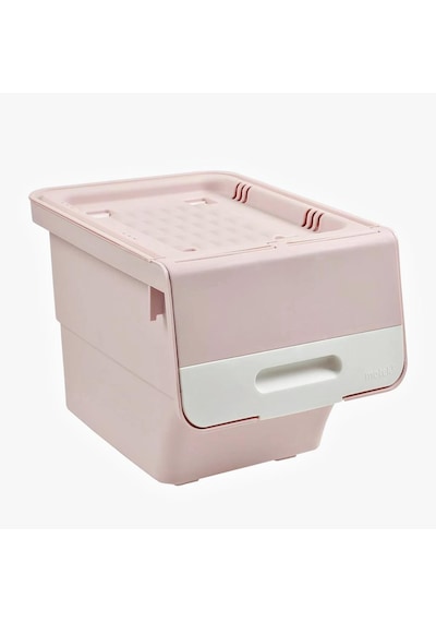 Geseus Motek Organızer Tekerlekli Eşya Ve Erzak Kutusu 3X33 L-Mt05 Pembe+Beyaz Pembe