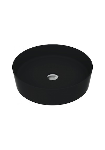 Creavit Loop Yuvarlak Çanak Lavabo Ø45 Cm Mat Siyah Lp145-00sm00e-0000