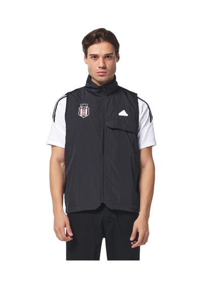 Beşiktaş Lisanslı Adidas Siyah Sıfık Kol Yelek 03-siyah