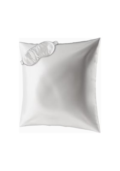 Aılorıa Beauty Sleep Seti, 100% Dut Ipeği Yastık Kılıfı 80x80 Ve Göz Maskesi Beyaz
