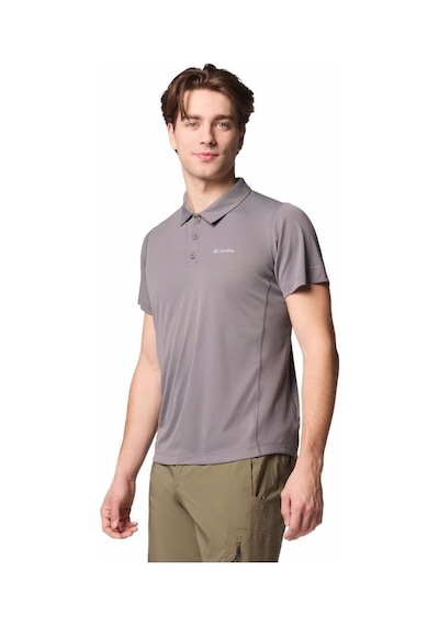 Columbia Zero Rules Light Erkek Kısa Kollu Polo T-shirt-6548 Koyu Gri