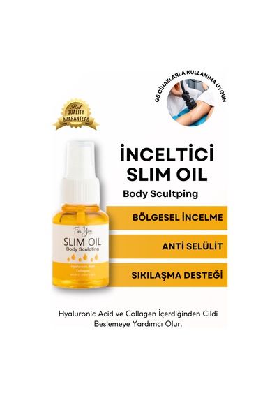 İnceltmeye Ve Sıkılaştırmaya Yardımcı Selülit Karşıtı Slim Oil, Yağ 60 Ml