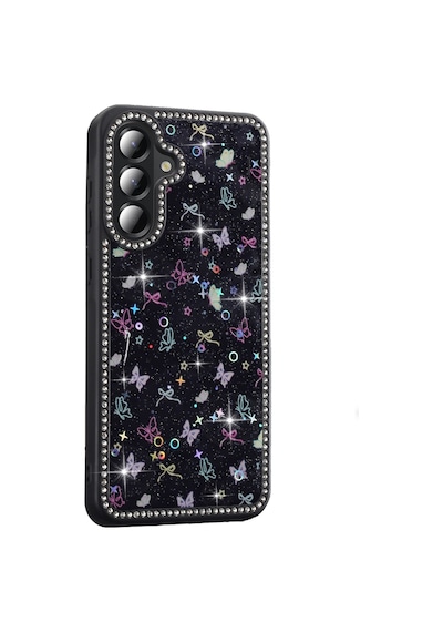 Nihcase Samsung Uyumlu Galaxy A36 5g Kılıf Azra Taşlı Simli Kapak