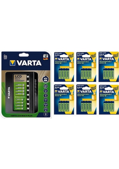 Varta Multi Plus 8Li Şarj Cihazı 24*800 Mah Aaa Şarjlı Pil