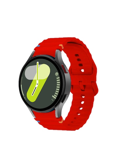 Samsung Galaxy Uyumlu Watch 4 5 6 7 Fe 40 44 Classic 42 43 46 47 Mm Kordon Dekoratif Örgü Çizgili Spor Silikon Kayış