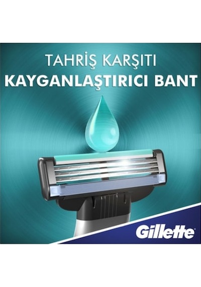 Wenlin Gillette Mach3 Yedek Tıraş Bıçağı 8'li, Oynar Başlık, Daha Keyifli Tıraş