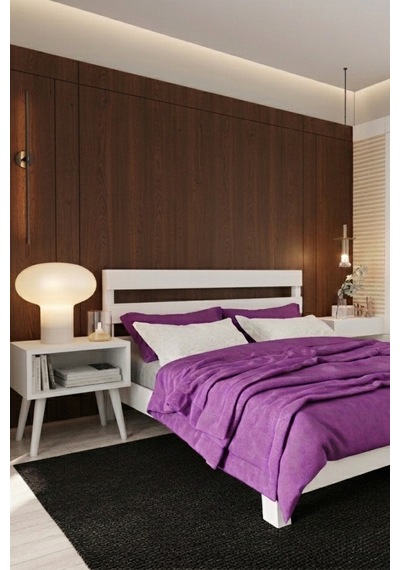 Renazzo Natura New Masif Ahşap Karyola Ve 2 Adet Komodin Beyaz 160x200 Beyaz - 160 X 200 Renazzo Natura New Masif Ahşap Karyola Ve 2 Adet Komodin Beyaz 160x200 Beyaz - 160 X 200