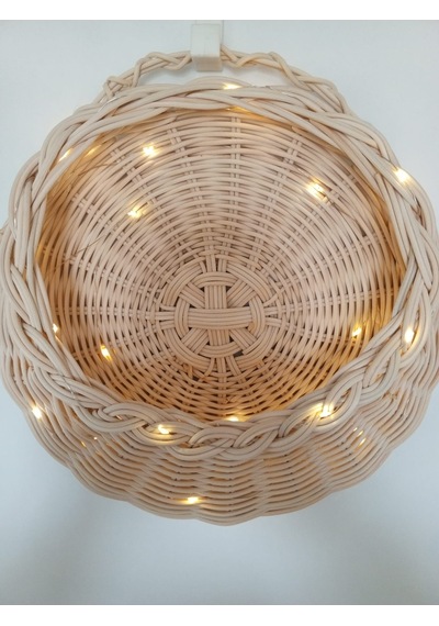 Led Işıklı Bambu Sepet Yılbaşı