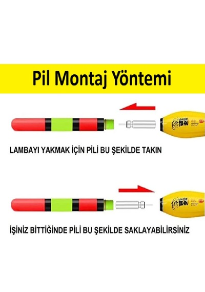 Renk Değiştiren Pilli Işıklı Şamandıra Akıllı Şamandıra Elektronik Şamandıra 40 Gr 3'lü Set