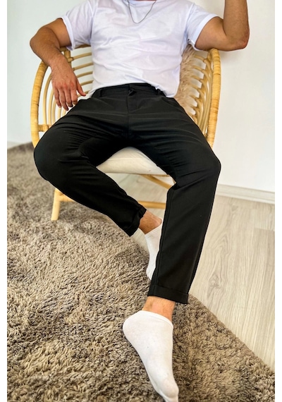 Saklımoda Chekcich Jogger Pantolon Sıyah Çok Renkli