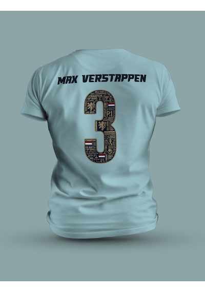 Fnbx Max Verstappen Simply Lovely Number 3 T-shirt Turkuaz