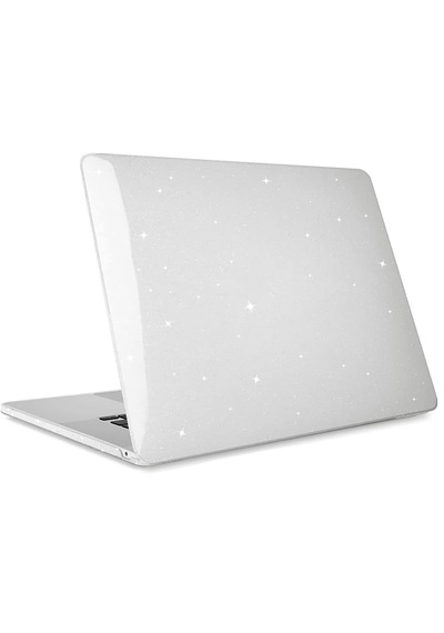Arabulalaca Apple MacBook Uyumlu Neo A3404 13 Inç A18 Pro Çip 2026 Model Parlak Krıstal Simli Kılıf Hardcase Parlak Kristal Simli