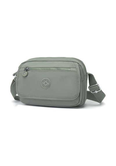 Smart Bags Postacı Kadın Çantası Krinkıl Kumaş 3166 Yeşil