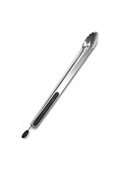 Barbekü Mangal Maşası 40 Cm - Paslanmaz Çelik Kaymaz Saplı Kilit Mekanizmalı Izgara Et Maşası