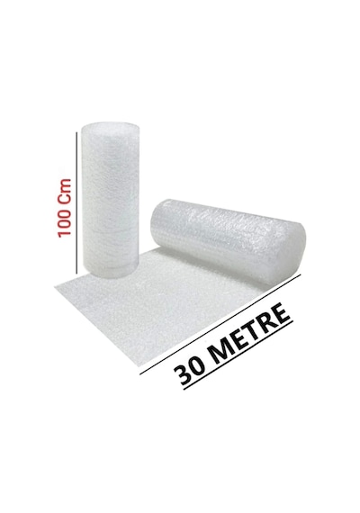 Balonlu Naylon 100 Cm X 30 Metre Patpat Havalı Ambalaj Naylonu Pıt Pıt Rulo Sarım Taşınma Naylonu