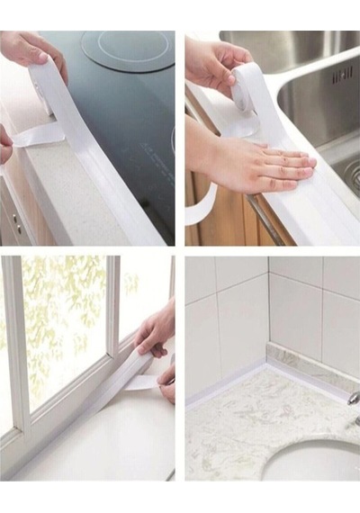 2'li Su Sızdırmaz Bant Banyo Mutfak Küvet Lavabo Tezgah Kenar