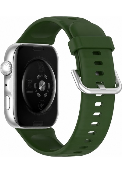 Huawei Watch Fit 5 İle Uyumlu Metal Tokalı Yumuşak Soft Silikon Kordon