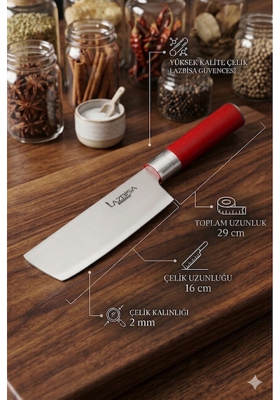 Red Craft Seri Mutfak Bıçak Seti Et Sebze Şef Bıçağı 4 Lü Mtf-271
