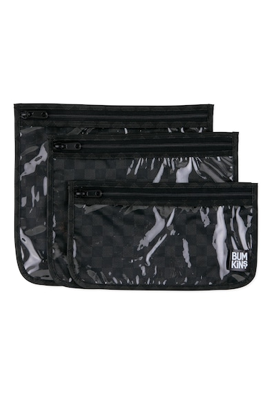Bumkins Şeffaf Seyahat Çantası - Rich Black Siyah