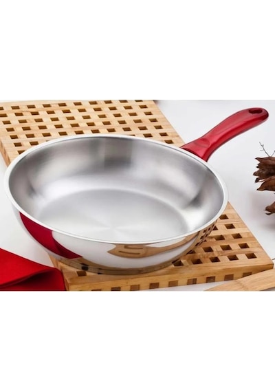 Gülsan Maksi 28 Cm Çelik Tava Gümüş