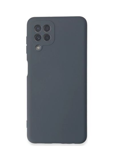 Samsung Uyumlu Galaxy A22 Uyumlu Kılıf Nano İçi Kadife Silikon - Gri