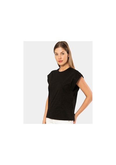 Türen Kadın Vatka Görünümlü T-shirt 3401/siyah 001