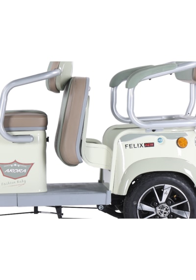 Arora Felix New Elektrikli 3 Tekerlekli Moped Yeşil