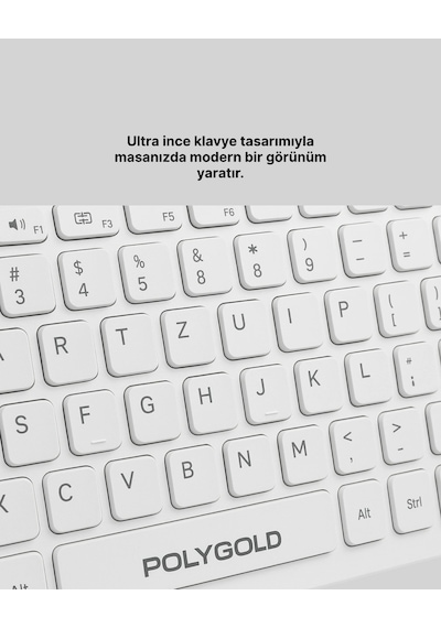 Ofis Ev Kullanımı İçin Kablosuz Klavye Seti - Ergonomik Pratik